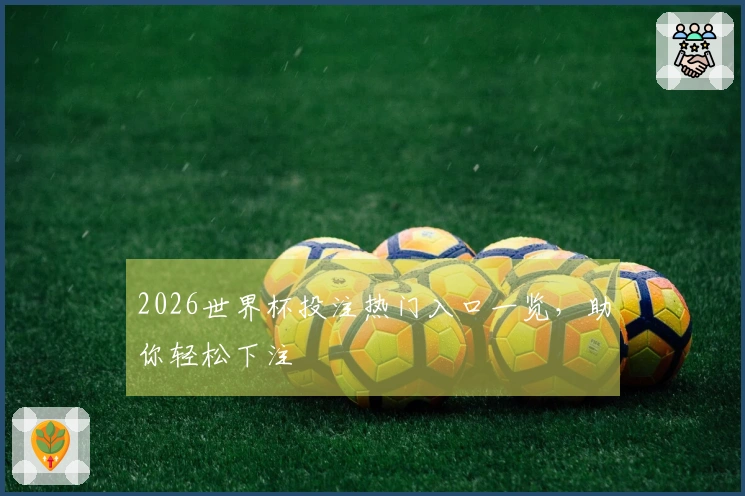 2026世界杯投注热门入口一览，助你轻松下注
